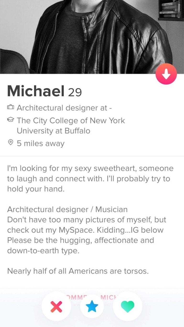 tinder profile examples for men